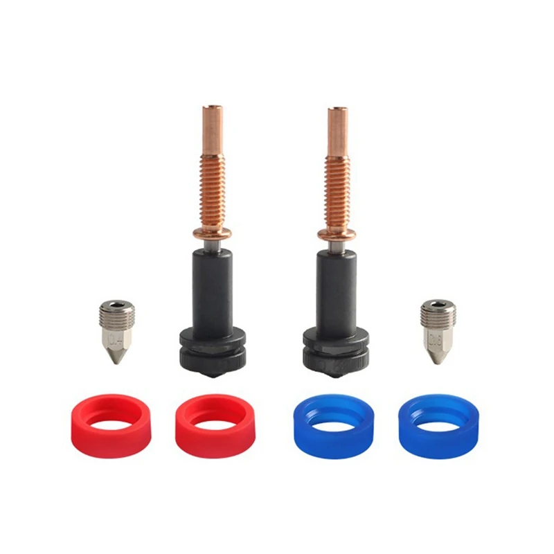 High Flow 0.4Mm/0.6Mm Nozzles For Revo Hotend Extruder Hardened Steel/Copper/Titanium /TC4 Material For REVO Hotends