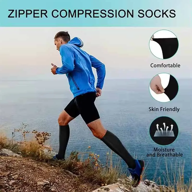 New Compression Socks Anti-Varicose Veins Medical Care Blood Circulation Edema Diabetic Knee High Socks