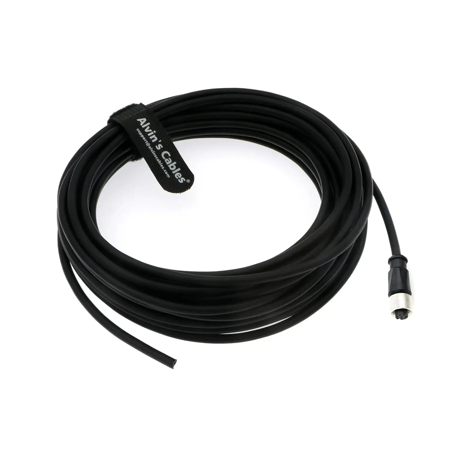 Alvin's Cables M12 Conector Cabo Sensor de Aviação Conector Fêmea de 8 Pinos Cabo Elétrico para Câmera Industrial Cognex