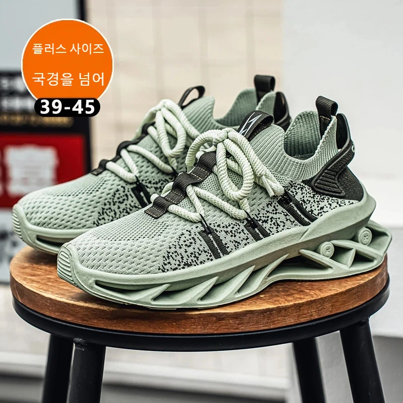 Men's Mesh Upper Athletic Shoes, Lightweight Cushion Sole Men's Running Sneakers, Men's Non-Slip Casual Sports Fashion Footwear