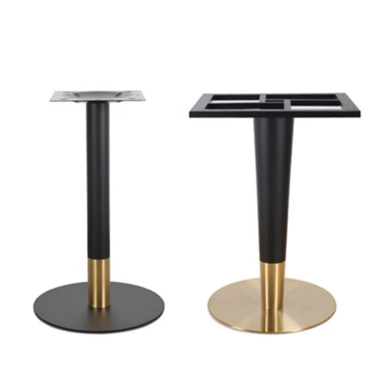 Stainless Steel Table Leg Bracket Electroplated Gold Cafe Table Frame Light Luxury Dining Table Foot Simple Metal Base