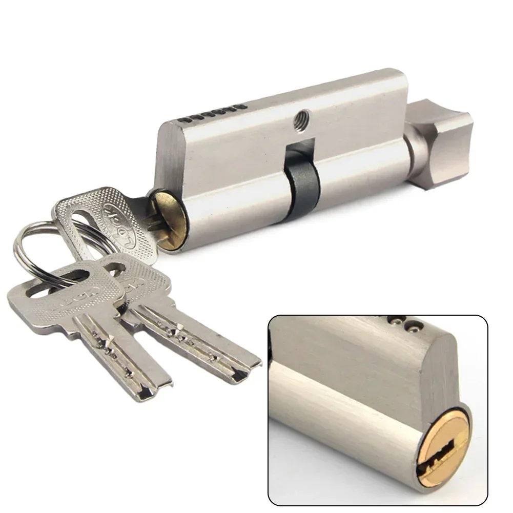 

Lock Cylinder 60mm Cylinder Lock for Doors Indoor Wooden Door Entrance Universal Lock Cylinder 3 Keys NEW