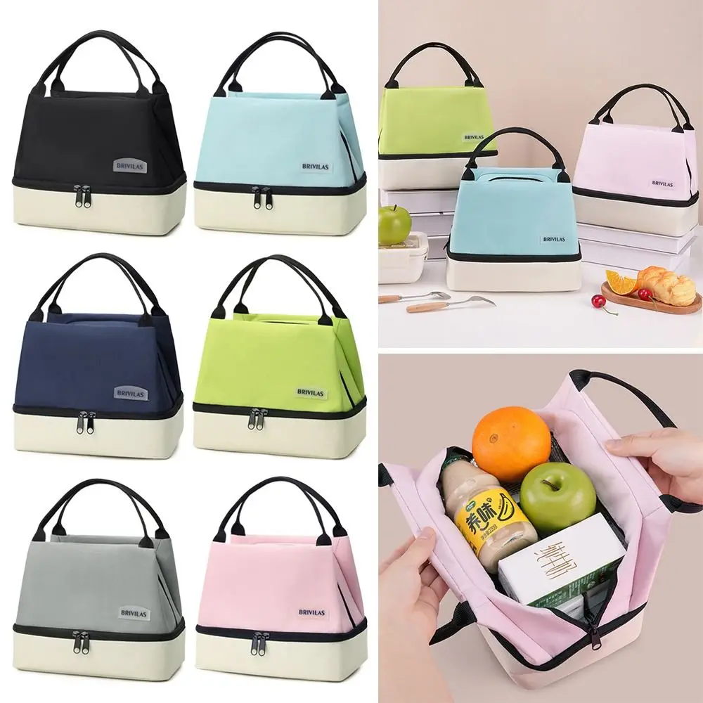 Camping Picnic Bag Lunch Bag Large Capacity Food Drink Storage Women's Casual Handbag Travel Tote Carry Aluminum Foil