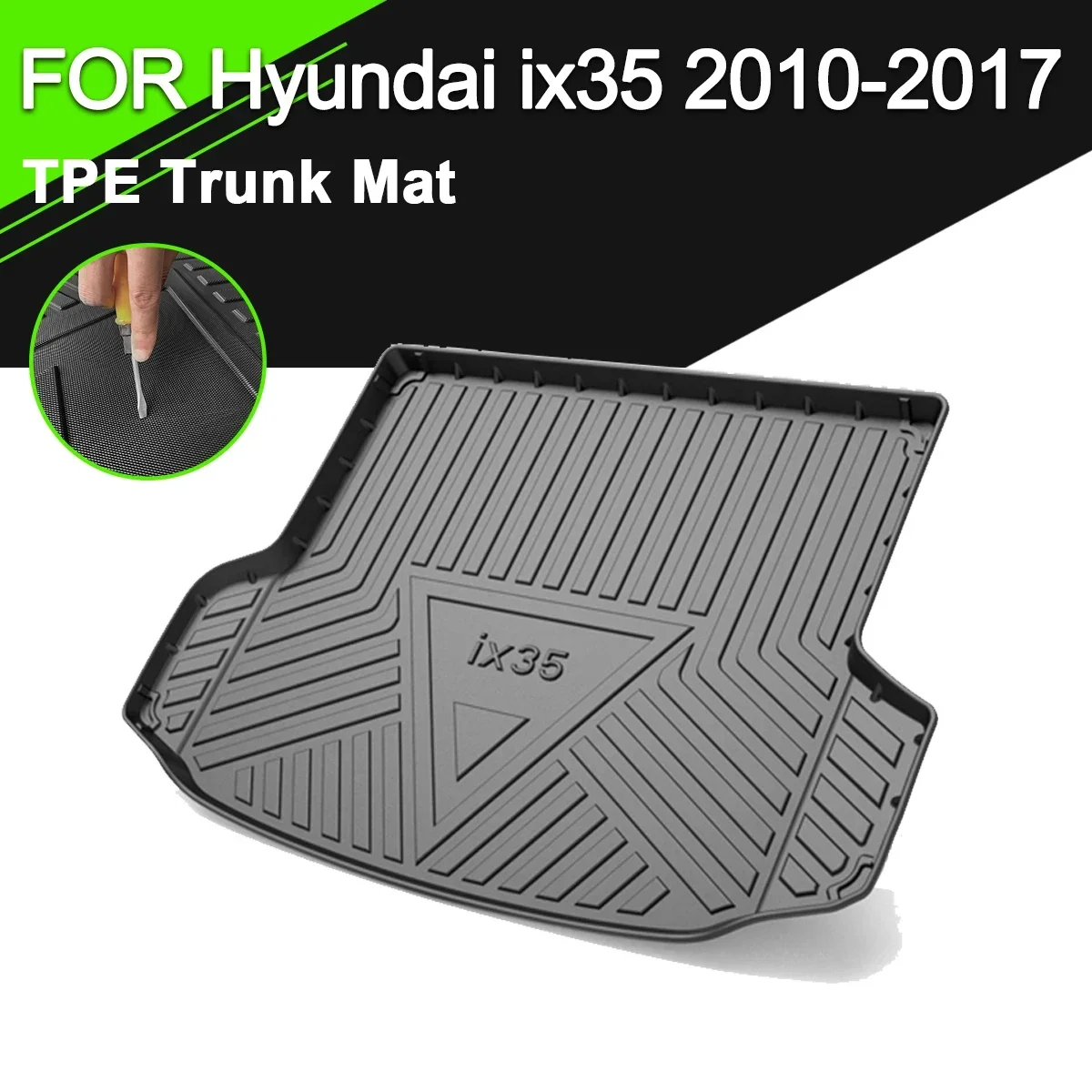 Car Rear Trunk Mat TPE For Hyundai CUSTO ELANTRA ENCINO ix25 ix35 LAFESTA MISTRA MUSA PALISADE REINA SANTAFE SONATA TUSCON VERNA