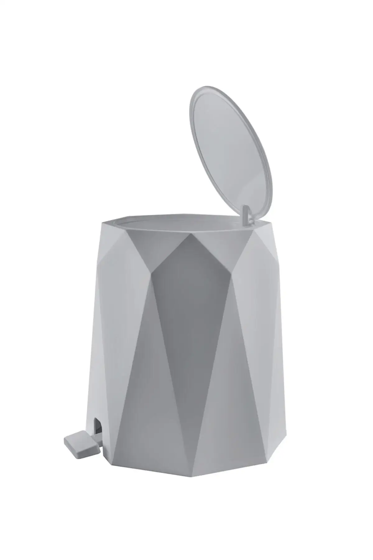 Geo 2'li Set Kamar Mandi (Plastik 5 Lt Ember Sampah dan Toilet Sikat Warna Batu) Rumah Plastik Perlu Membersihkan Kualitas