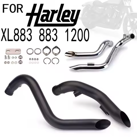 Modified Motorcycle Exhaust Pipe for Harley XL883 883 1200 Moto Exhaust Pipe Escape Sport Car Motorcycle Exhaust System