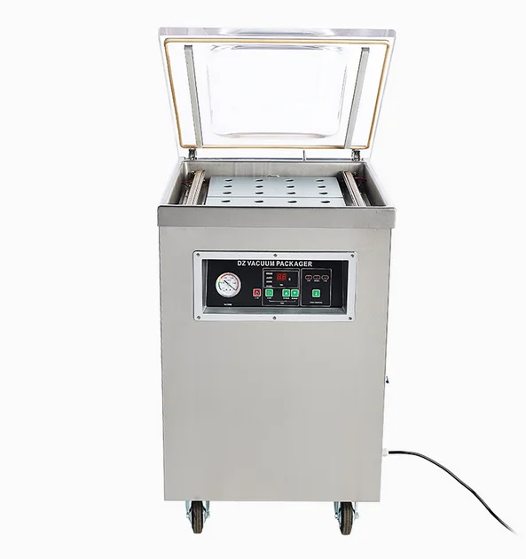 Semi Automatic Single Chamber Dry Chicken Meat Food Nitrogen Gas Flushing Vacuum Packing Machine