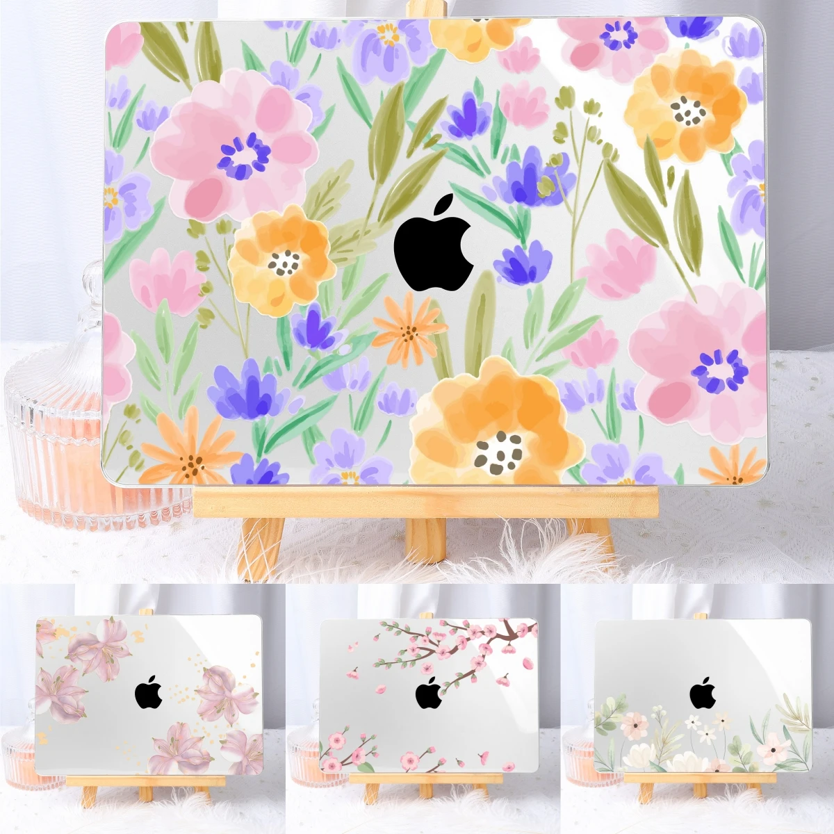 

Abundant Flowers Hard Case For MacBook Air 13 inch Case A2337 A2681 A3240 A3113 15 inch A3240 2025 M4 M3 M2 M1 Pro 14 16 A2485