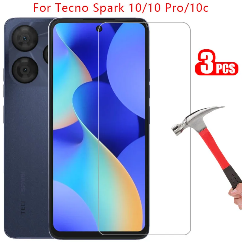 tempered glass for tecno spark 10 pro 10c phone case techno spark10 4g 5g 10pro c back cover procase 360 tehno texno teco teno