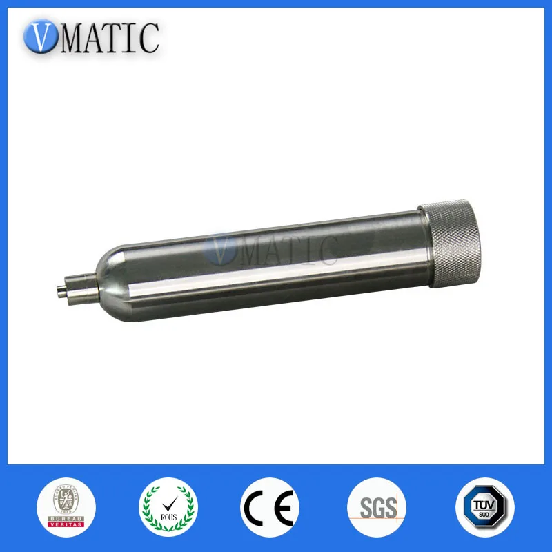 

Free Shipping 55cc/ml Corrosion Resistant Stainless Steel Cones Glue Dispensing Pneumatic Syringe