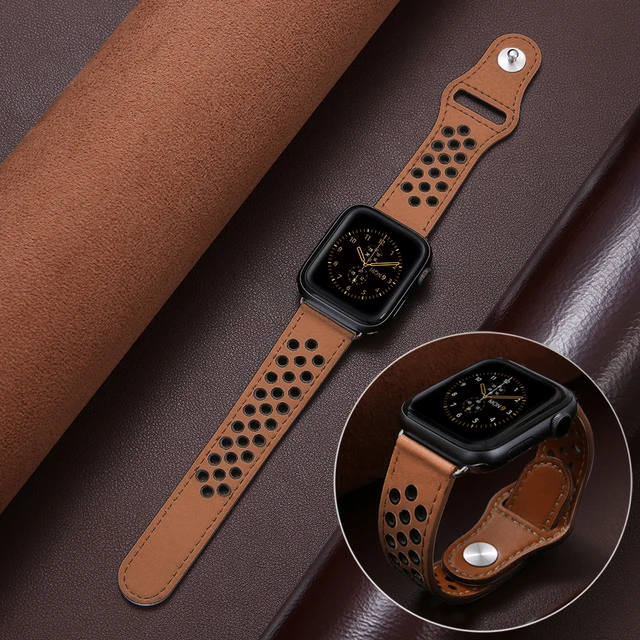 Leather band for apple watch 4 40mm best sale