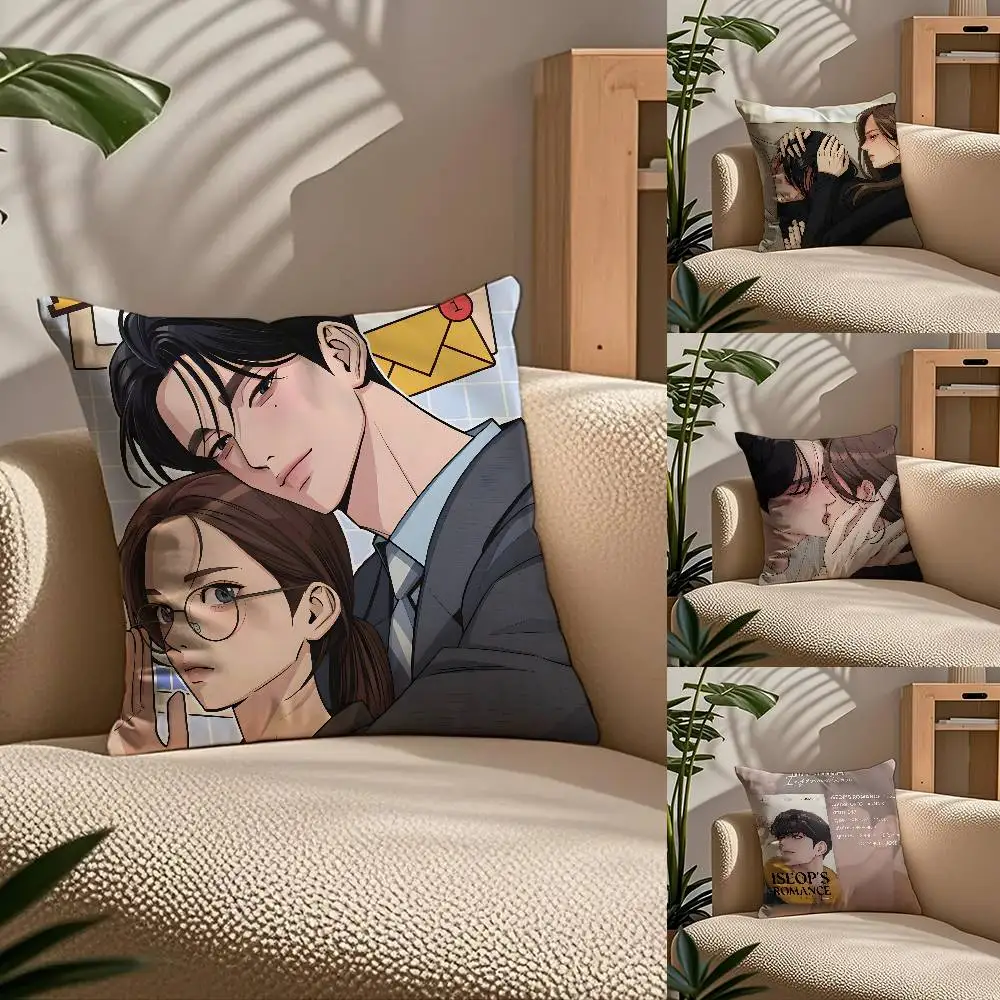 

L-Lseop's R-Romance Pillow Case Custom Printed Brushed Fleece Pillow, Baby Skin-Touch, Eco-Friendly Dye-Sublimation Cushion For