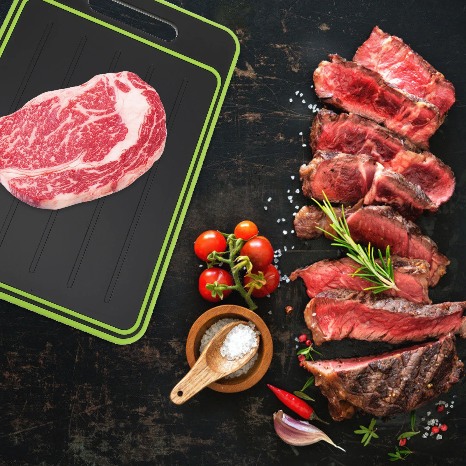 

1Pcs Double-Sided Thicker Cutting Board Kitchen Chopping Board Meat Vegetable Fruit Thawing Anti-Skid Home Use Mat