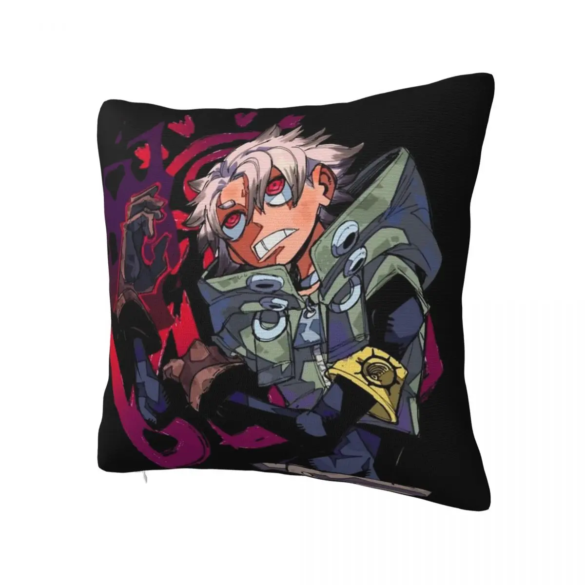 Rudo Surebrec Gachiakuta Anime Pillowcase Printed Polyester Cushion Cover Decorative Throw Pillow Case Cover Home Square 45*45cm
