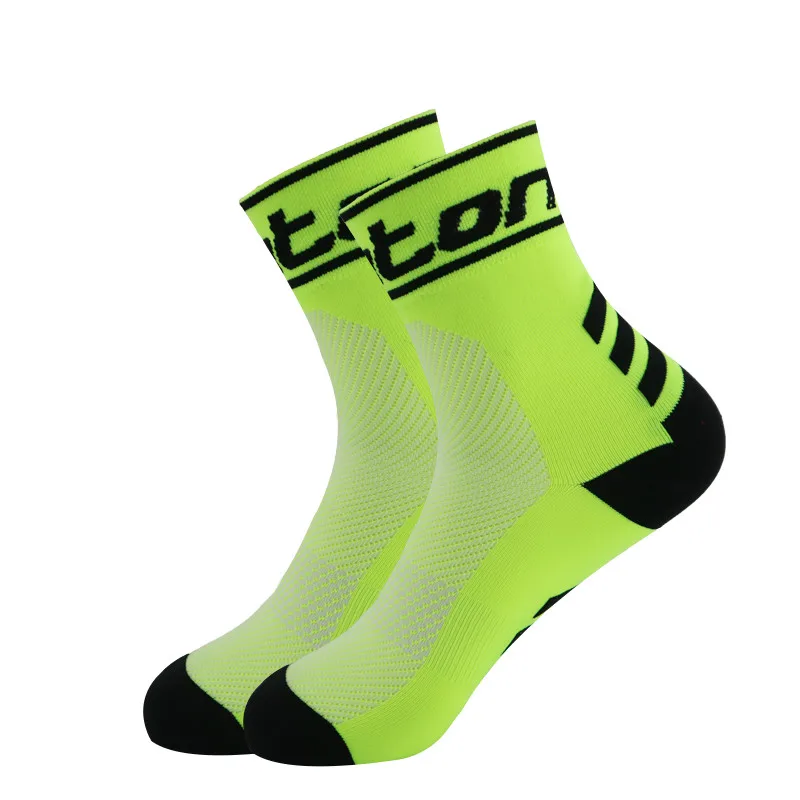 Sweat-Absorbent For Breathable Socks Mid-Calf 1pair Cycling, Sports Socks For Men Women