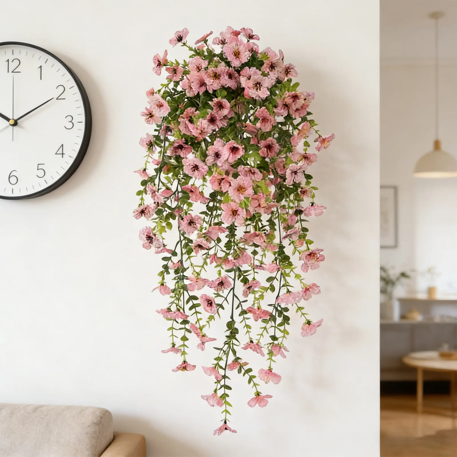 Artificial Flowers For Spring And Summer UV Resistant Realistic Hanging Plants Perfect For Indoor And Outdoor Home Decoration