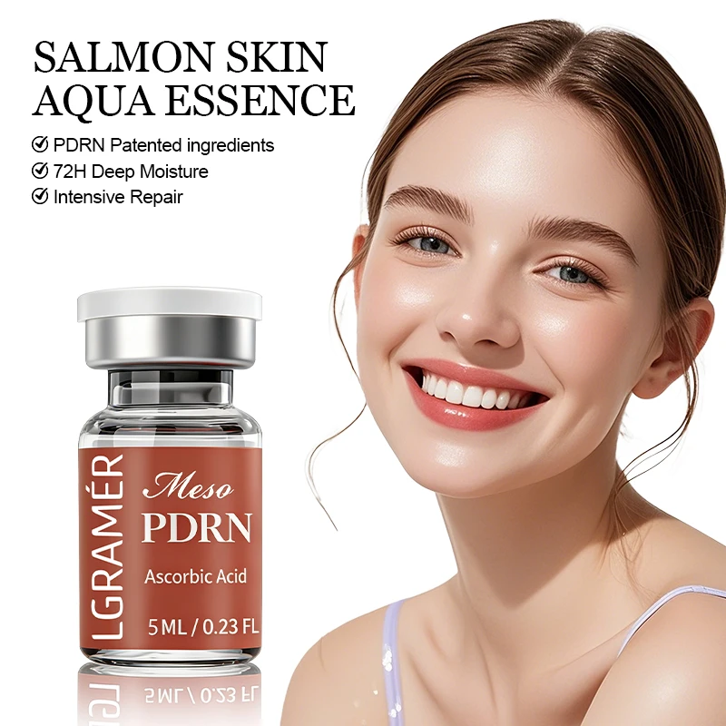 Hot deal: PDRN Salmon DNA Serum for Facial Hydro Glow Vitamin C Skin Booster Brighten Korean Skincare Hydration 5ml*1/10 Ascorbic Acid