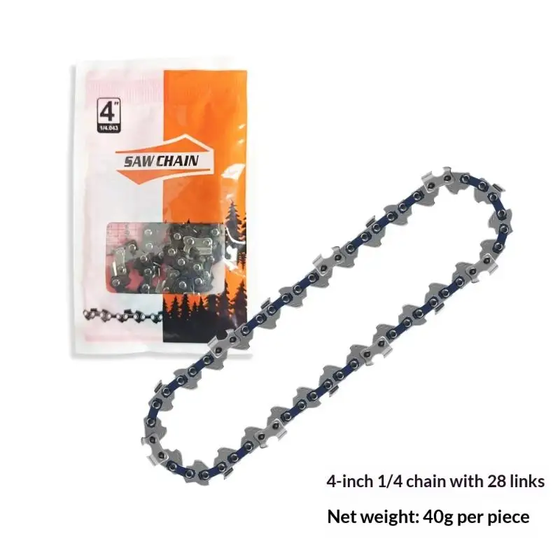 1Pcs 4/6/8inch Electric Saw Mini Chainsaw Logging Saw Blade Pruning Chain Saw Chain Accessories 1/4 Chainsaw Chain Guide