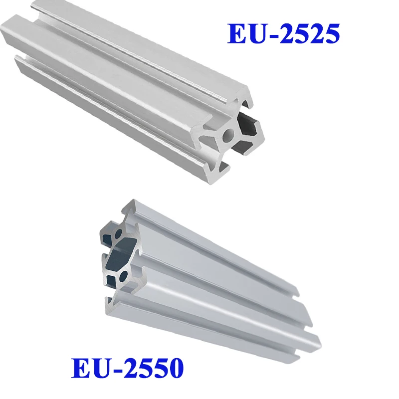 1PC 2525 Aluminum Profile 2550 25 Series 25mmx25mm Industrial Anodized Linear Guides Extrusion Frame EU Standard Anodizing