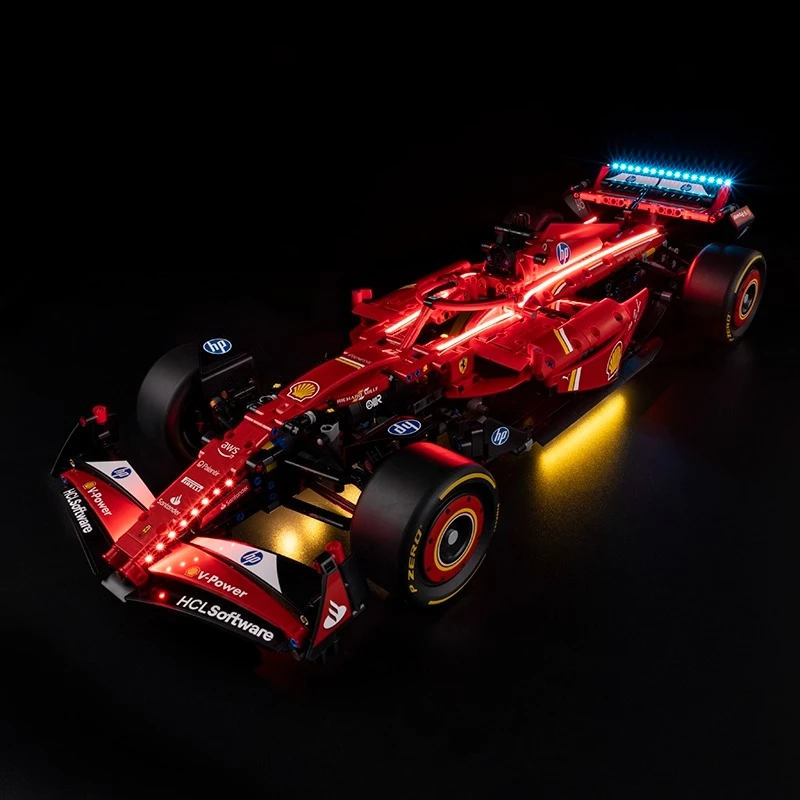 Set di illuminazione a LED adatto per LEGO Technic Ferrari SF-24 F1 Car 42207 Building Blocks (modello di mattoni non incluso)