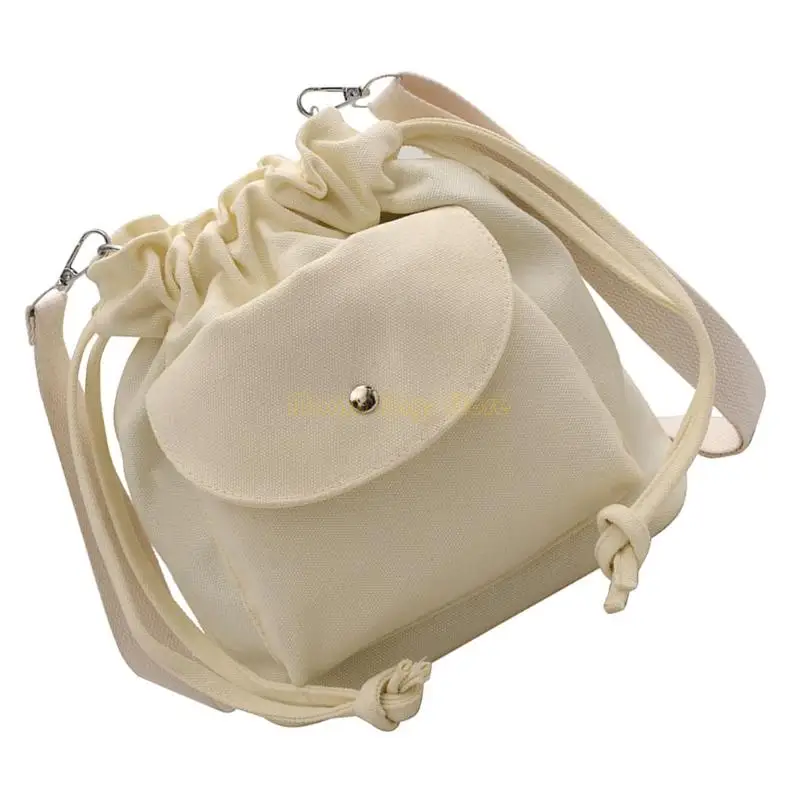 

X90D Multipurpose Unisex Drawstring Bag Convertible Handheld Crossbody Design Canvas Fabric For Hiking Work Commute Essential