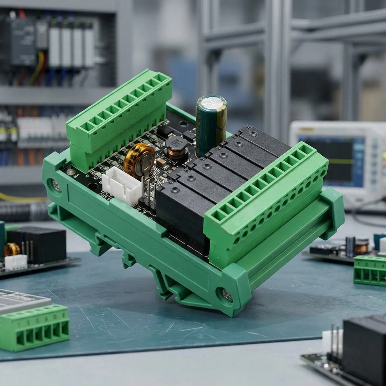 Relay Output FX2N-14MR Factory Automation 4000 Steps Memory 8 Inputs And 6 Outputs Compact Design 14-point Layout