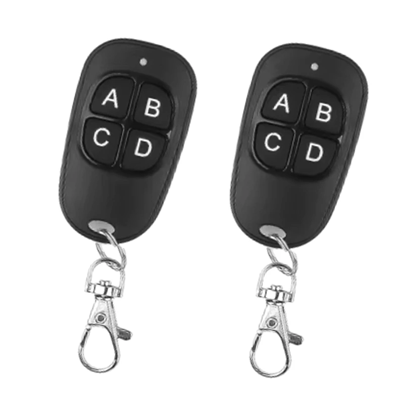 2Pcs Wireless Copy Remote 433Mhz Electric Garage Door Opener Remote Duplicator Clone Code Controller