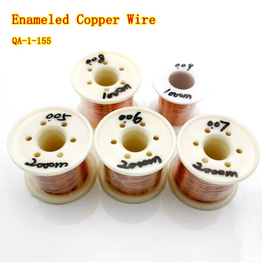 

0.05-0.06mm 2000m Copper Wire Polyurethane Enameled Wire Qa-1-155 0.05 Mm X 2000 Meters/pc 0.06 Mm X 2000 Meters/PCS