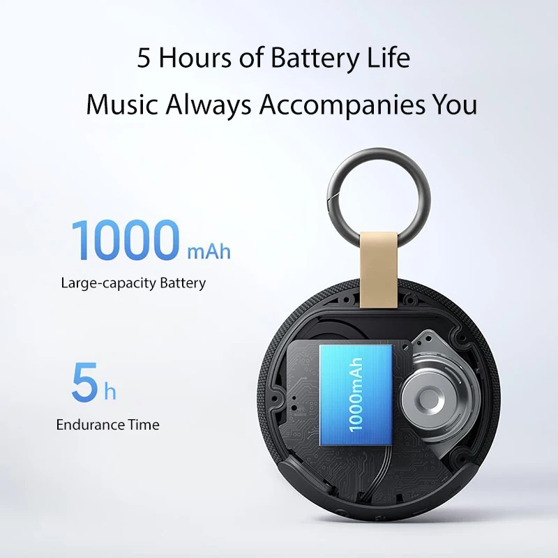 XIAOMI REDMI سمّاعات بلوتوث 2,1.5 بوصة، 5 وات مكبر صوت، عمر بطارية IP67، 1000 مللي أمبير في الساعة 5 ساعات، بطاقة USB SD وبطاقة بلوتوث 3 أوضاع تشغيل #5