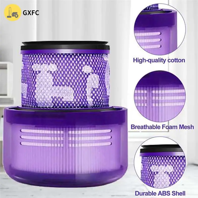 لدايسون Omni-Glide SV19 مرفق مكنسة كهربائية استبدال رأس منظف الأسطوانة الناعمة فرشاة دوارة مزدوجة مع مرشحات