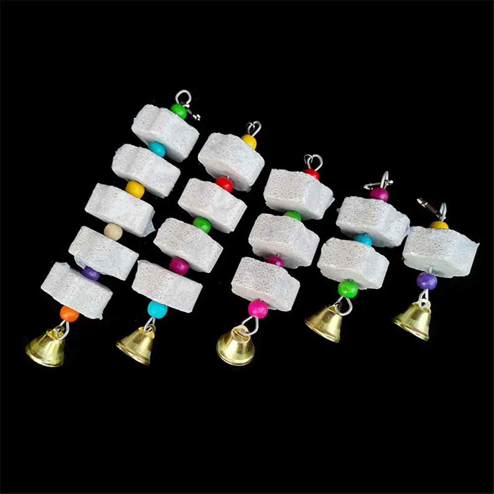 Flower Shape Pet Supplies Tearing Hanging Block Chewing Mineral Parrot Grinding Stone Bird Chew Toy