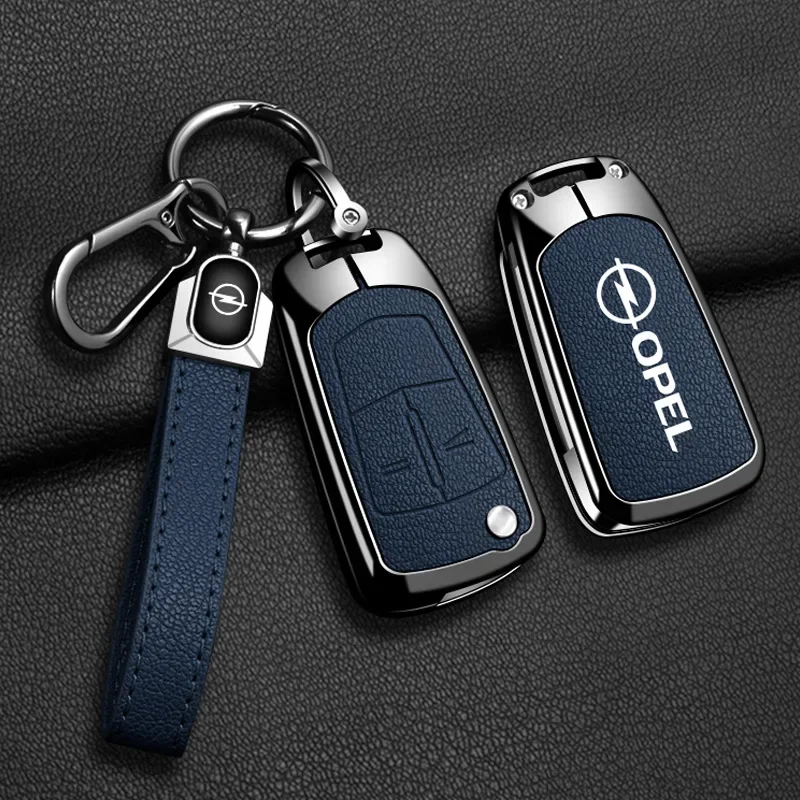 Metal Leather Car Remote Key Case Protector Shell For Opel Vauxhall OPC ADAM Insignia Antara Corsa J D H Kadett GT Accessories view 5