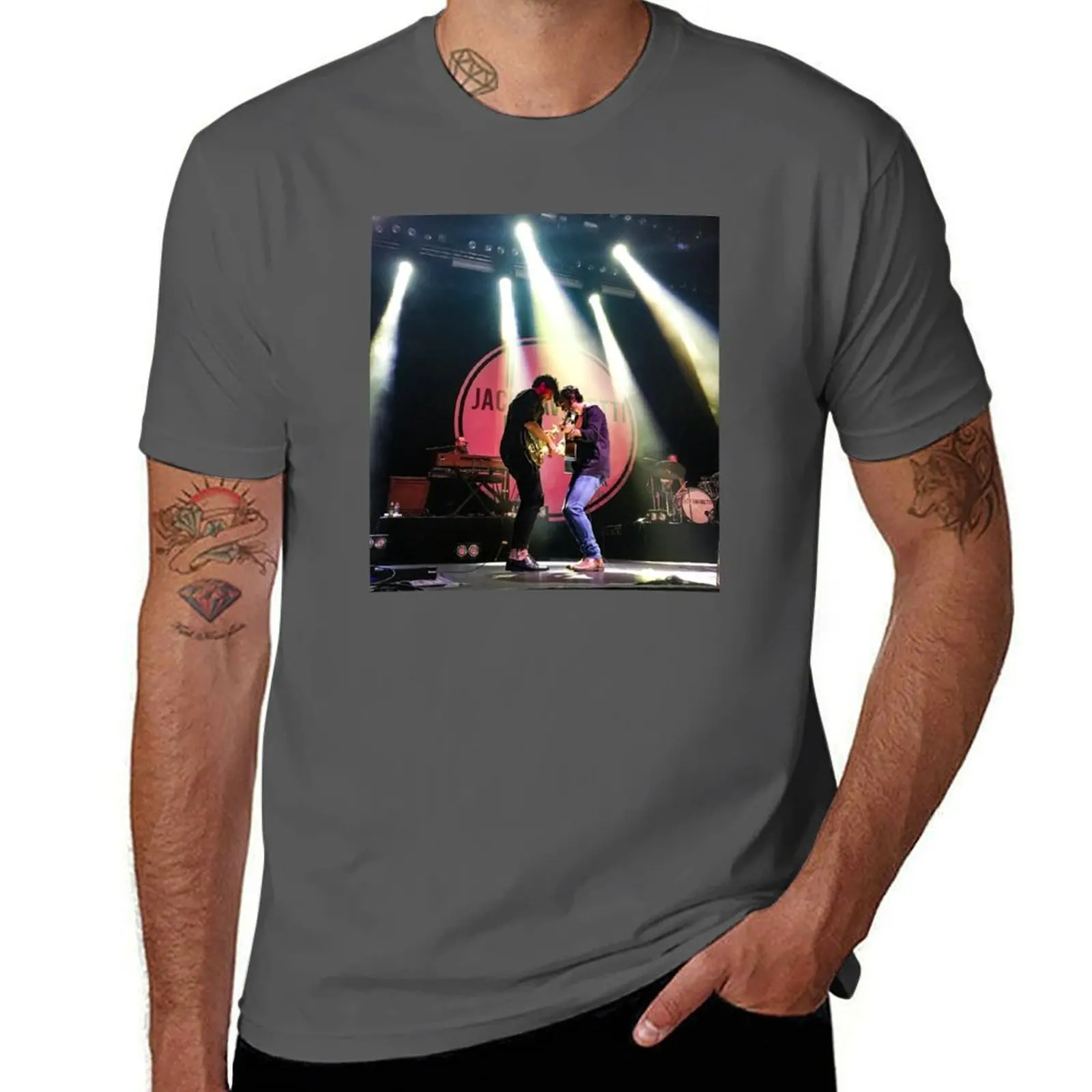 Camiseta Jack Savoretti face to face con estampado clásico y manga corta