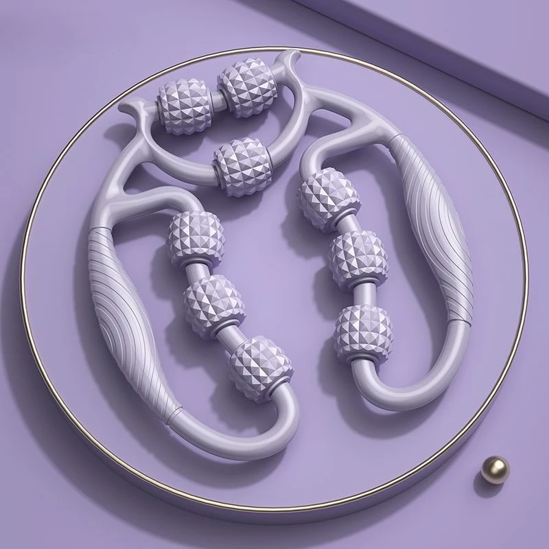 

Portable Yoga Stick for Myofascial Release, Muscle Recovery, Pain Relief & Stretching Deep Tissue Muscle Roller - Acupressure