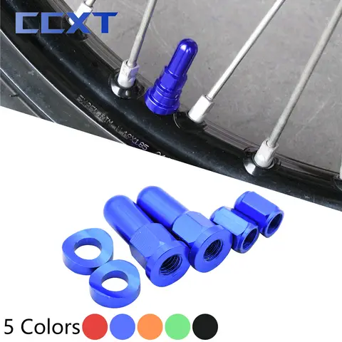 오토바이 CNC 알루미늄 밸브 캡 먼지 자전거 림 잠금 너트 볼트 스페이서 혼다 CRF 250R 450R 250X 450X 250RX 450RX CR125 CR250