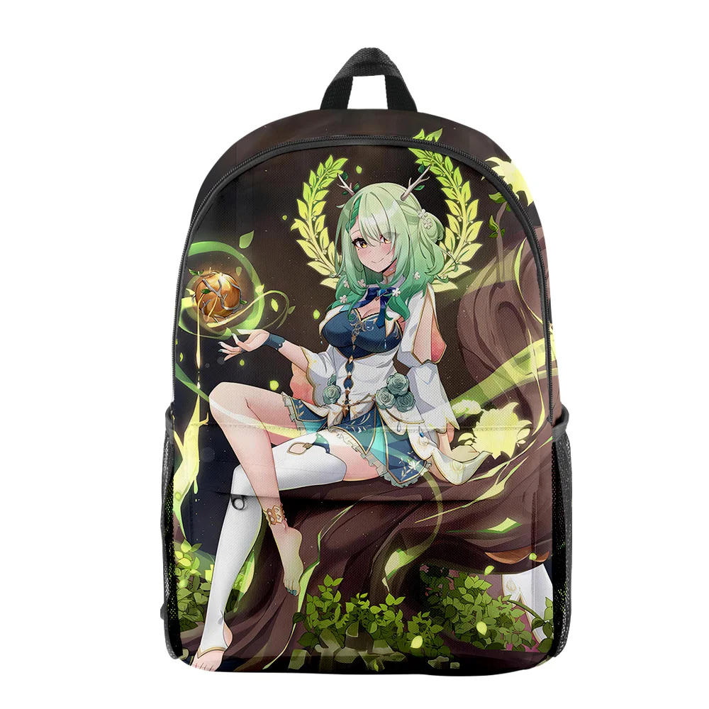 Trendy Youthful Hololive VTuber Ceres Fauna School Bags Notebook Backpacks 3D Printed Oxford Waterproof Boys/Girls Travel Bags