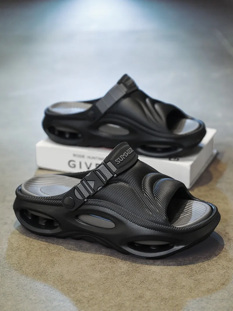 

Men's Sandals 2026 New Summer Outdoor Sports Anti-slip Thick Bottom Large Size 45 Beach Sandals Comfortable Casual EVA Slippers
