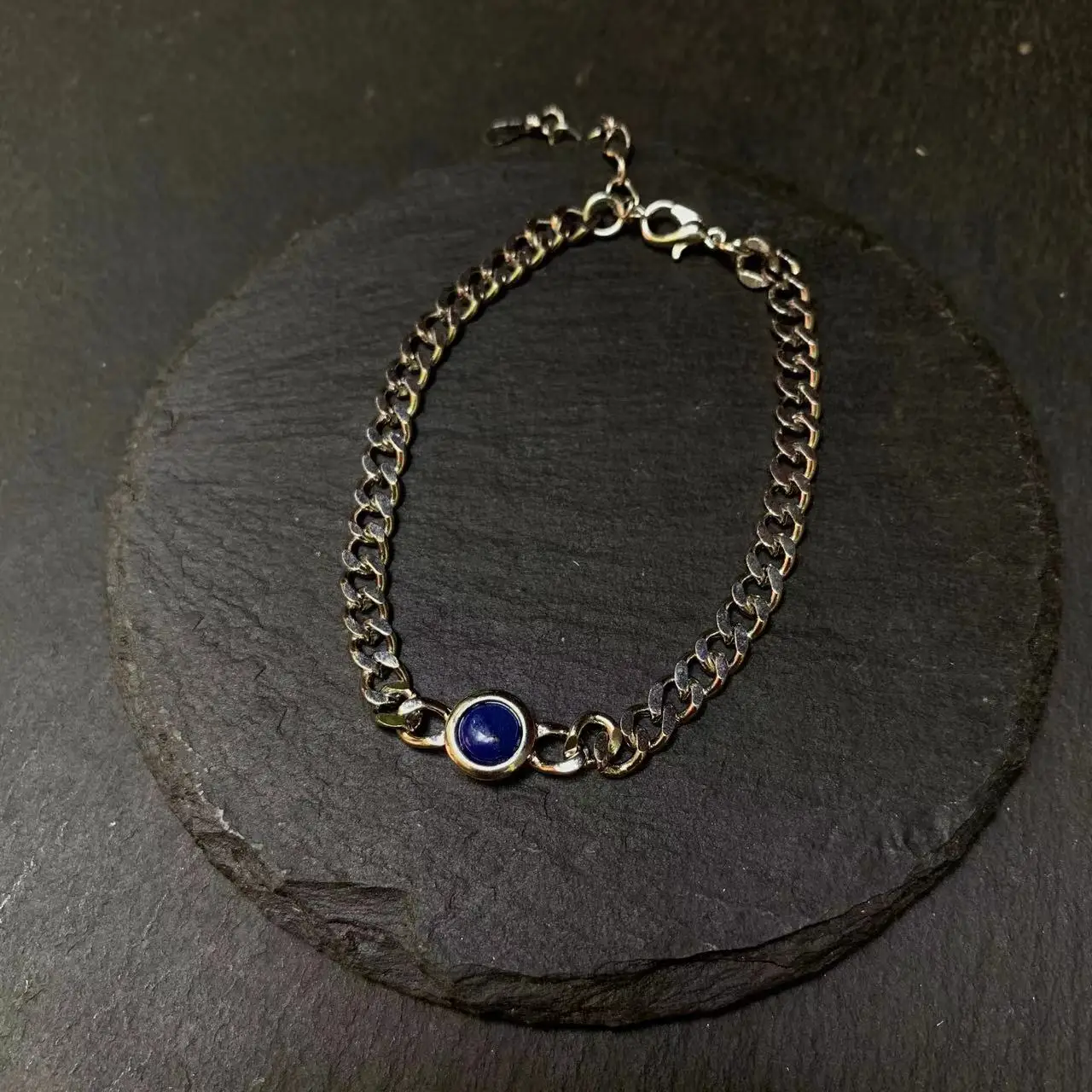 Natural Lapis Bracelets & Bangles For Women Adjustable Fine Jewelry Simple Trendy Bracelet Lucky Chain Bracelet image 3
