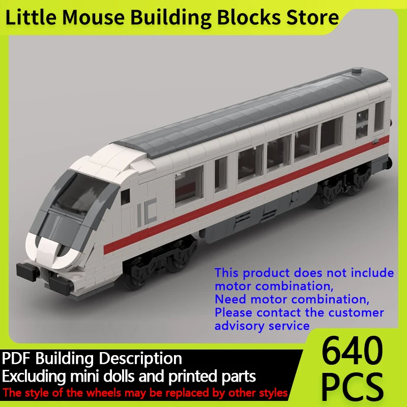 

City Car Model MOC Building Bricks Intercity Control Wagon Train Modular Technology Gifts Holiday Assemble Children Toys Suit