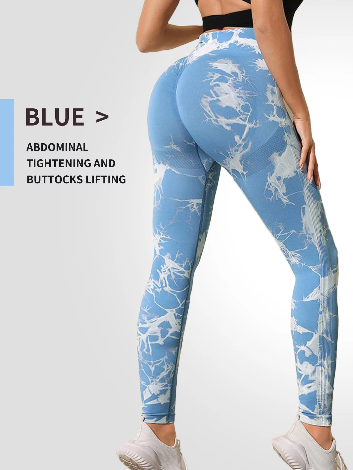 CZGUKE Damen Yoga-Hose, Sport-Leggings, nahtlos, hohe Taille, Push-Up-Leggings für Damen, Fitness-Workout-Leggings, Gym-Kleidung – Detail 3