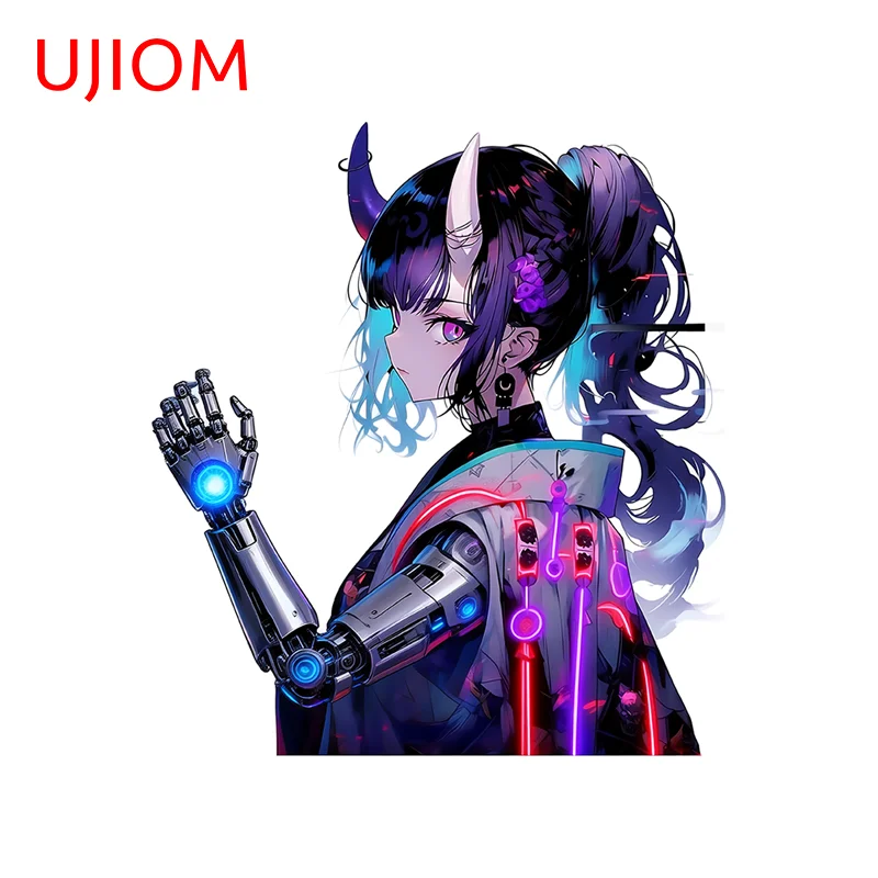 UJIOM Fashion Demon Girl Wall Sticker Exquisite Funny Ingenious Occlusion Scratch PVC Decal Suitable For Game Room Decoration