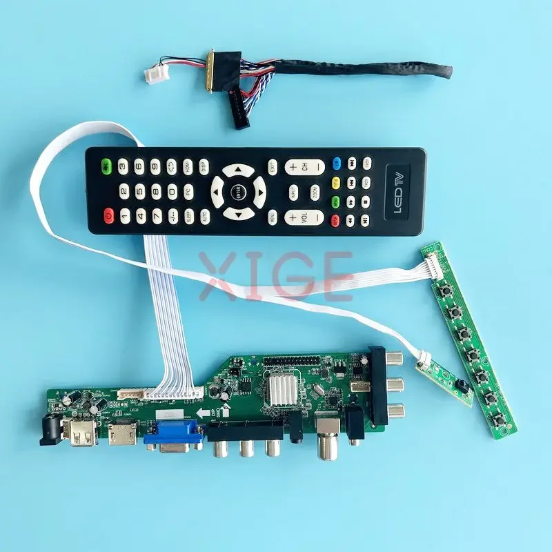 For M140NWR1 M140NWR2 Driver Controller Board 40-Pin LVDS DVB Digital Signal USB+DHMI+VGA+2AV DIY Kit 14