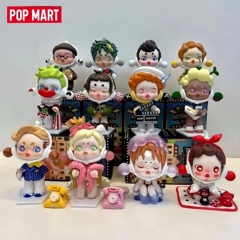 

POPMART Genuine Trendy Blind Box Toy Cute Skullpanda ACTION! CUT! Series Collectible Figurines Model Desktop Ornament Toy Gift