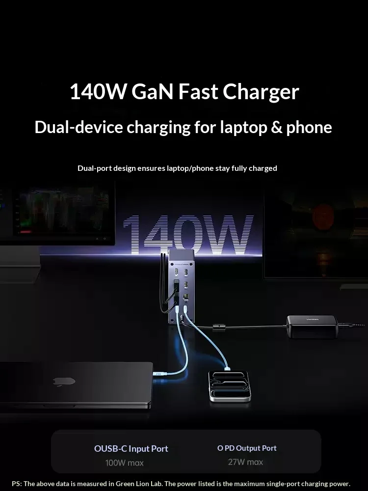 UGREEN 9 IN 1 Expansion Dock USB Typec HDMI Suitable For Charging Two Devices SimultaneouslyMacBook