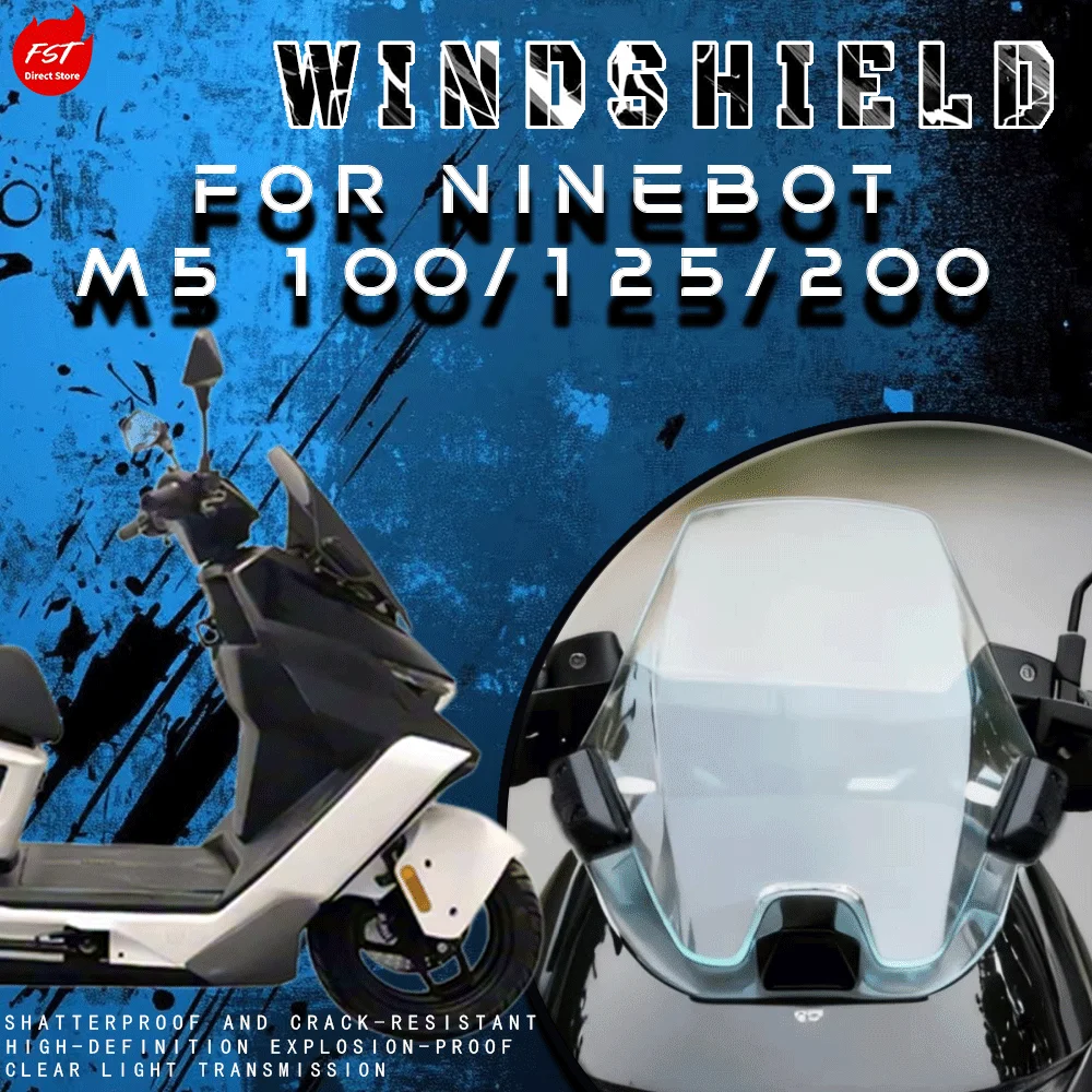 

Fits 2025 NIU M5 M5100 / M5125 / M5200, Heightened Chest Wind Deflector, Modified Windshield