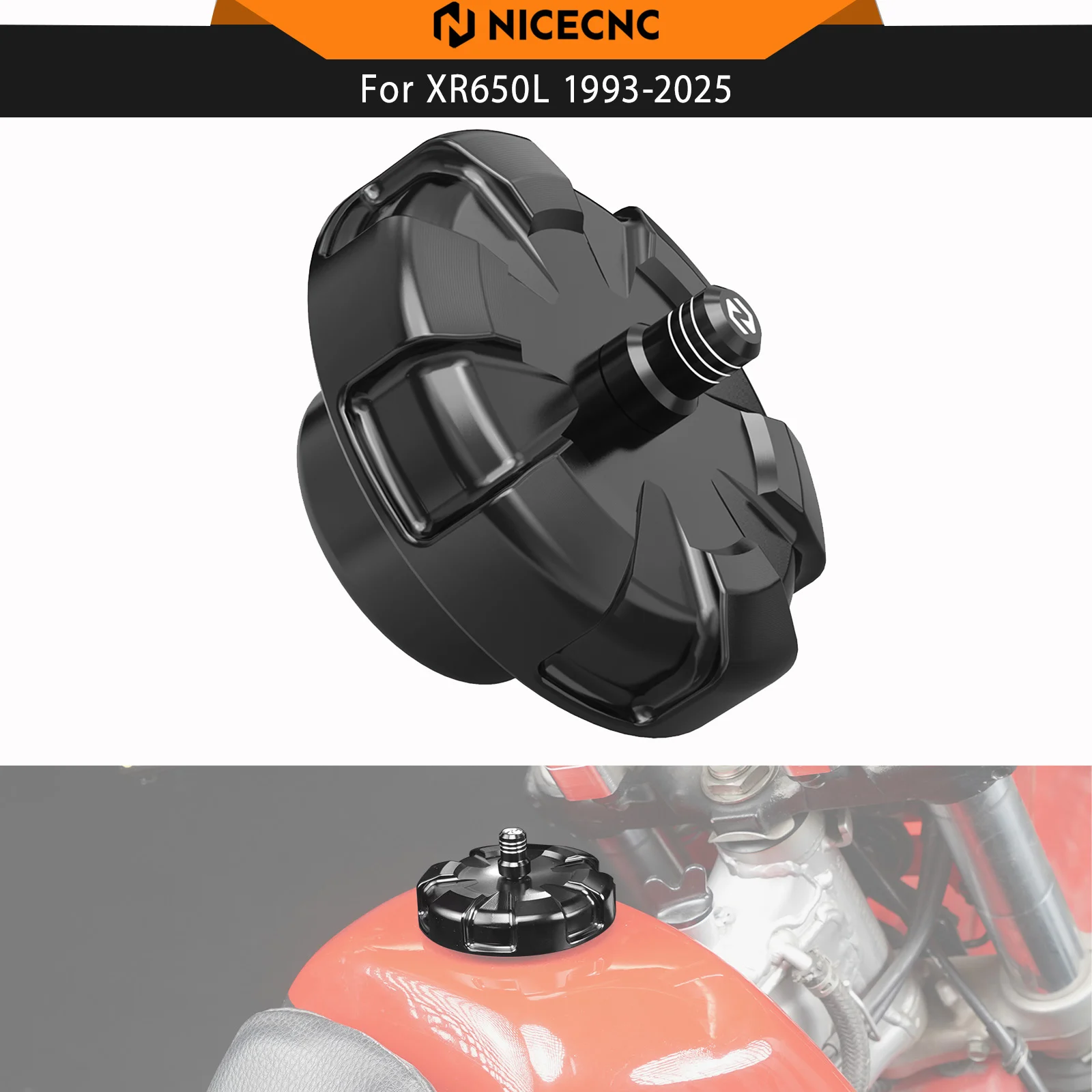 

NICECNC Fuel Tank Cap For Honda XR650L XR 650L 650 L 1993-2025 2024 Billet 6061-T6 Aluminum CNC-machined Motorcycle Accessories