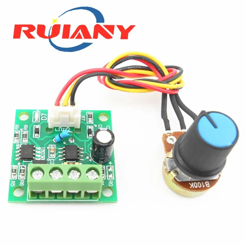 

DC PWM Motor Speed Controller 1.8V 3V 5V 6V 12V 2A Automatic Regulator Governor Speed Control 15V Power Supply with Potentiomer