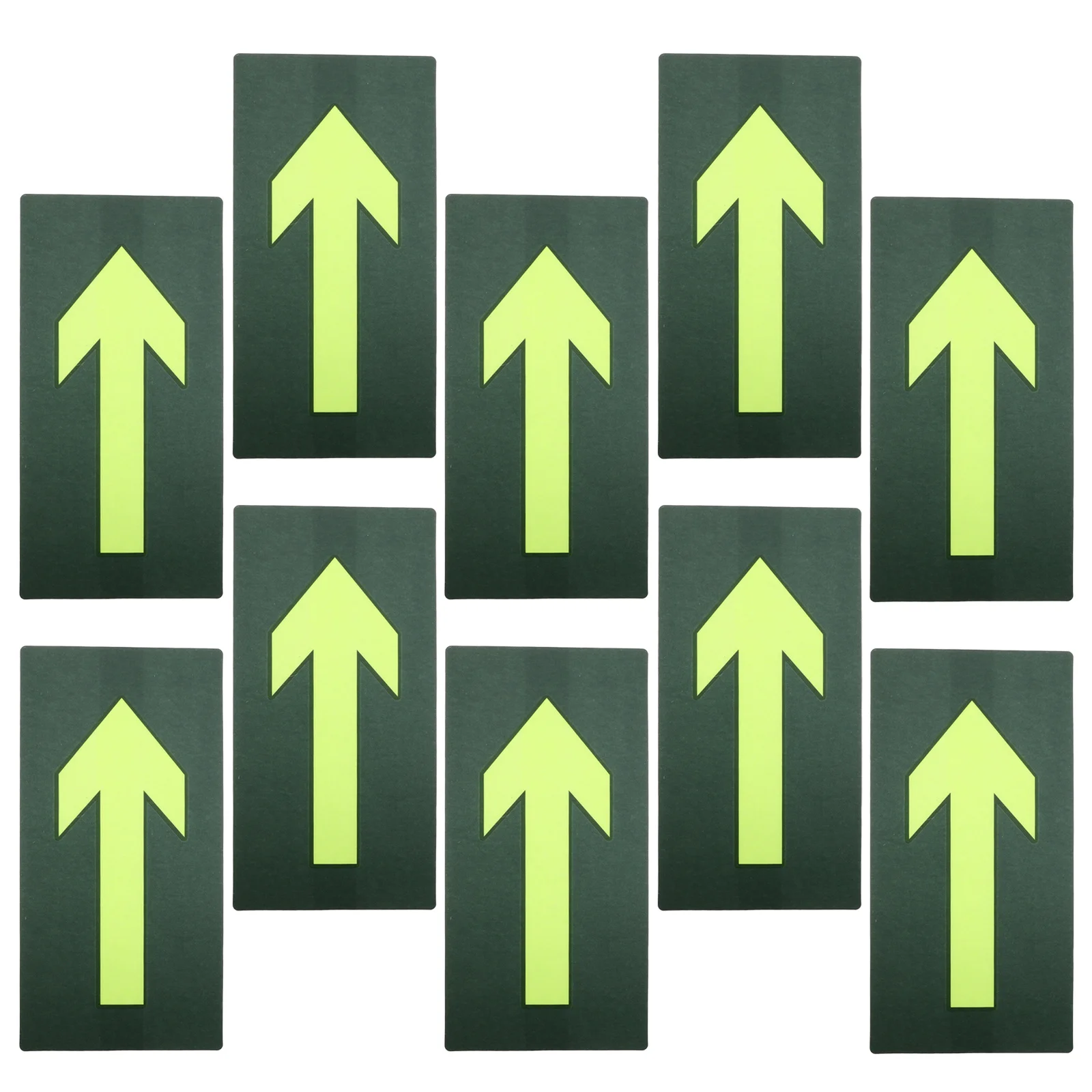 10 قطعة من ملصقات السهم الليلية المتوهجة في الهواء الطلق لاصقة تريل بمناسبة علامات عاكسة للملاحة الآمنة #5
