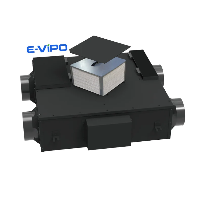 

E-VIPO Energy Saving Heat Recovery HVAC Ventilation ERV Air Ventilation System with HEPA Filter for Office Building