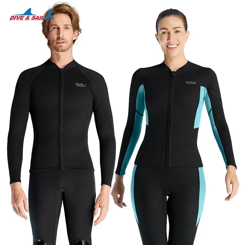 

Neoprene Wetsuit Men Women 1.5MM Diving Suit Long Sleeve Sun Protection Swimming Dive Clothes Elasticity Quick Dry Diving Gloves